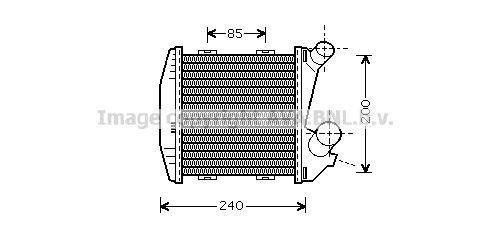 AVA QUALITY COOLING Välijäähdytin MC4004